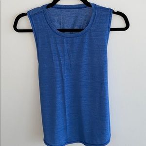 🌀Lululemon Heather Blue rouched back tank 🌀